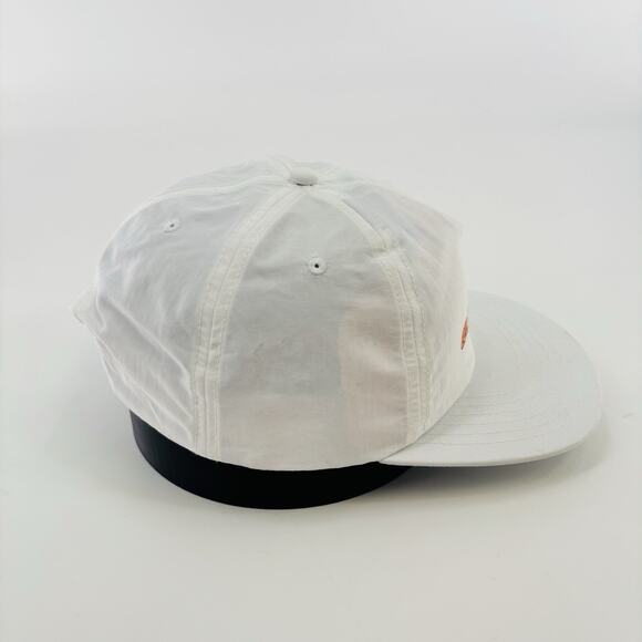 Quicksilver Plye SnapBack Hat Cap White Script Surf Skate One Size Adj - Picture 4 of 6